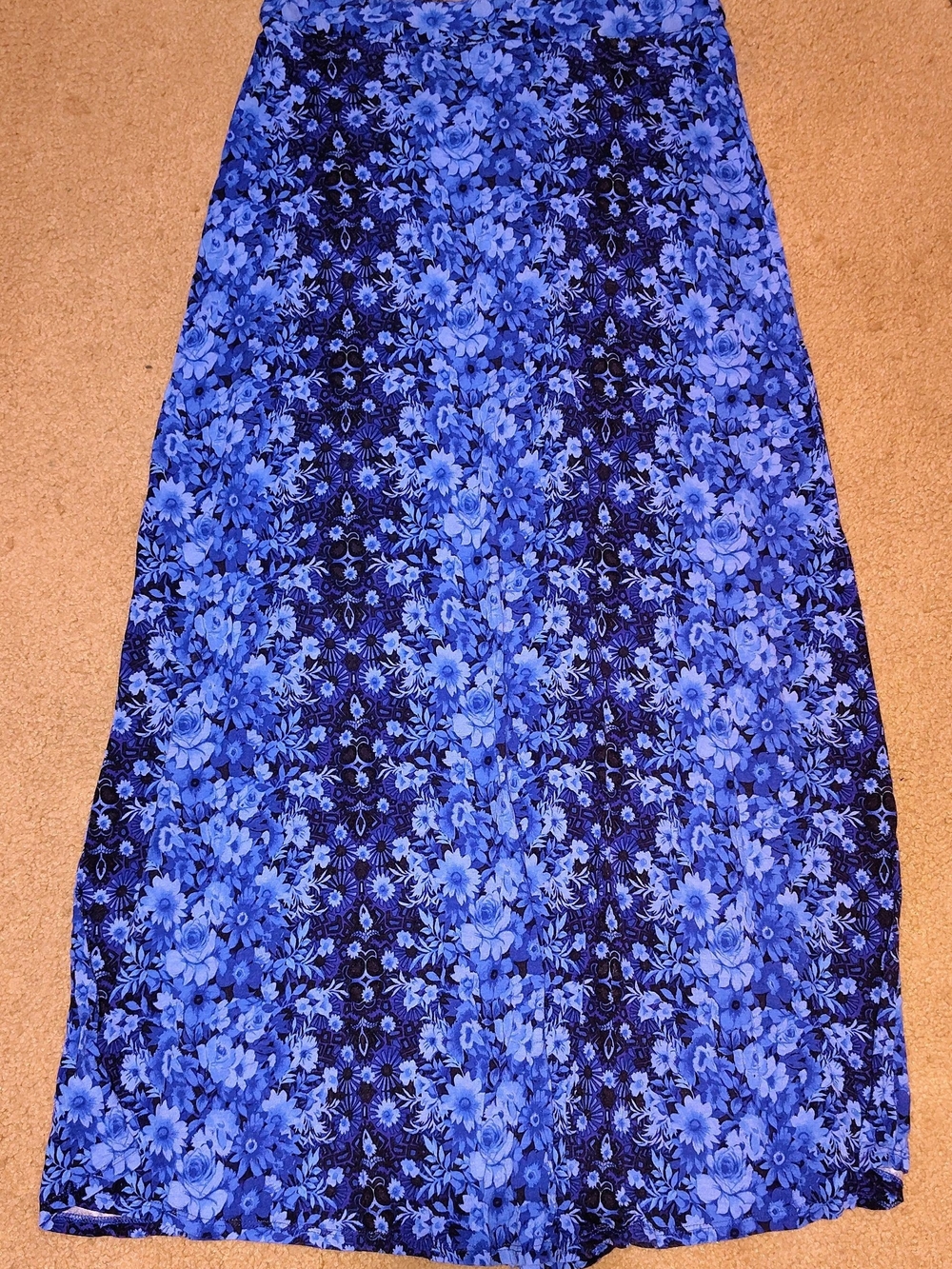 Forever 21 Blue Floral Swim Sarong Cover-Up